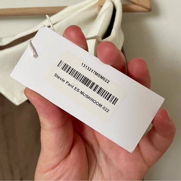 NEW Reformation Stevie Wide Leg Trouser Pant Mushroom Brown Size 22 NWT - Picture 9 of 15